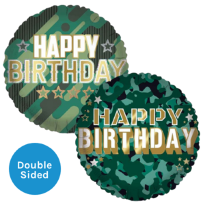 Happy Birthday Camo Pattern