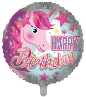 Happy Birthday Unicorn round