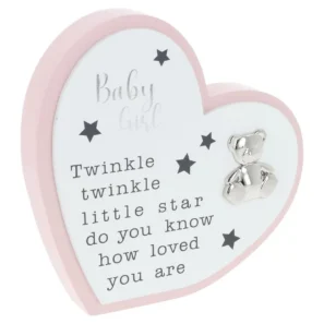 Heart Plaque Baby Girl