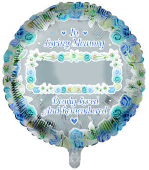 In loving memory Personalised Blue