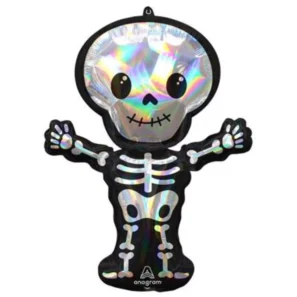 Iridescent Skeleton Shape Balloon