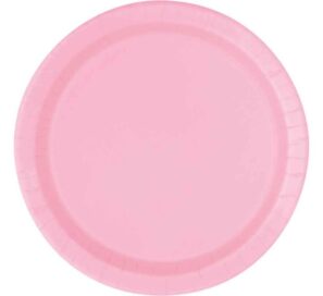 Light Pink Paper Plates 9inch