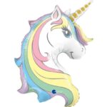 Macaron Unicorn Head Balloon