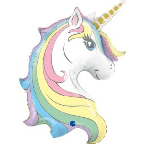 Macaron Unicorn Head Balloon