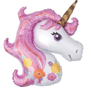Pink Magical Unicorn Shape Balloon