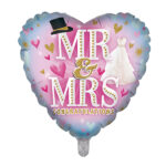 Mr & Mrs Pink Foil Balloon