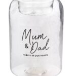 Mum & Dad Feather Tealight Holder