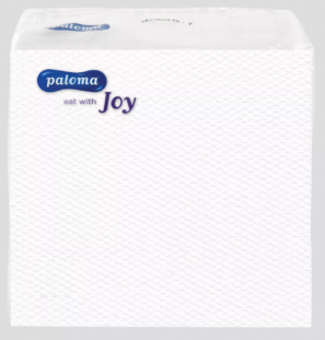 PALOMA 100 SINGLE PLY WHITE NAPKINS