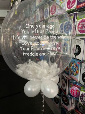 Personalised Feather Bubble