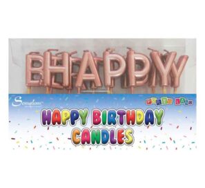 ROSE GOLD HAPPY BIRTHDAY LETTER