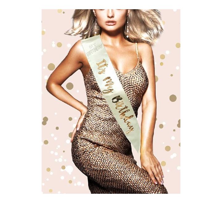 ROSE GOLD ITS MY BIRTHDAY SASH