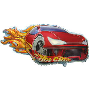 Red Hot Cars Shape Balloon