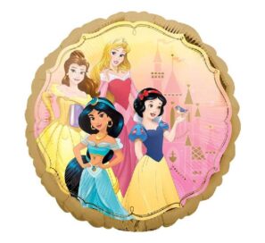 Round Multi Princess Foil Balloon