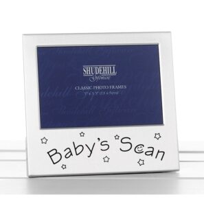 Satin SIlver Baby's Scan 5x3