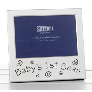 Satin Silver Baby's 1st Scan 5x3