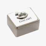 Silver First Curl Rocking Horse Box