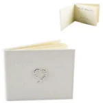Silver Heart Motif Wedding Book