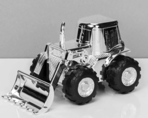 Silver Plated Digger Money Box
