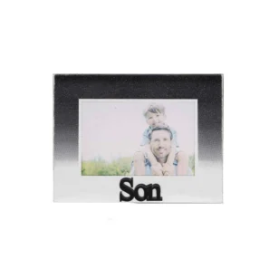 Son Black Glitter Glass Frame