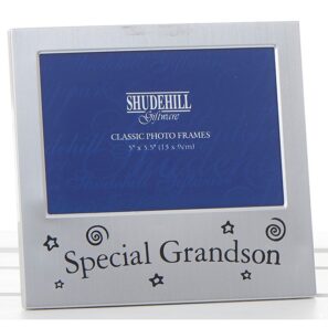 Special Grandson Satin Silver Occasion Frame