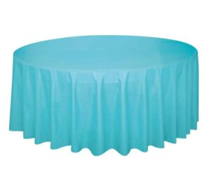 Teal Circle Table Cover 84inch