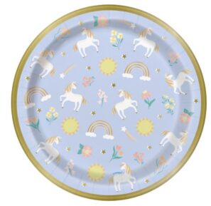 Unicorn Paper Plates 9inch